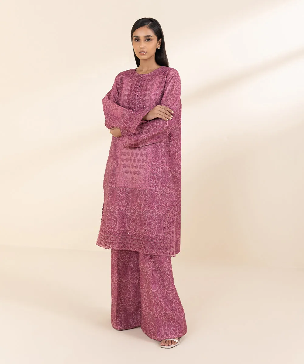 2 Piece - Embroidered Karandi Suit