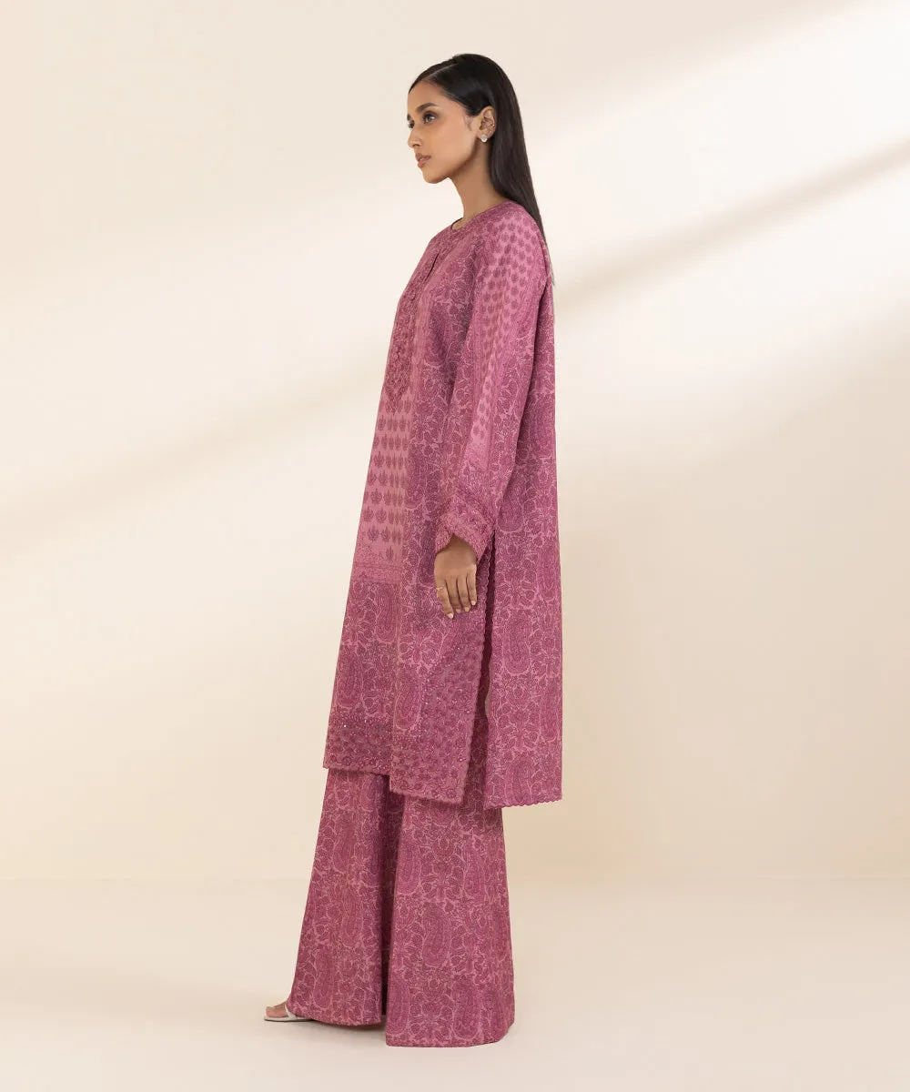 2 Piece - Embroidered Karandi Suit