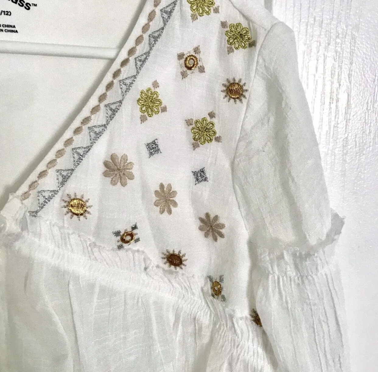 ART CLASS -  Gauzy Boho Embroidered LS Cardigan