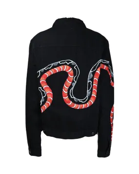 Black Snake Denim Jacket