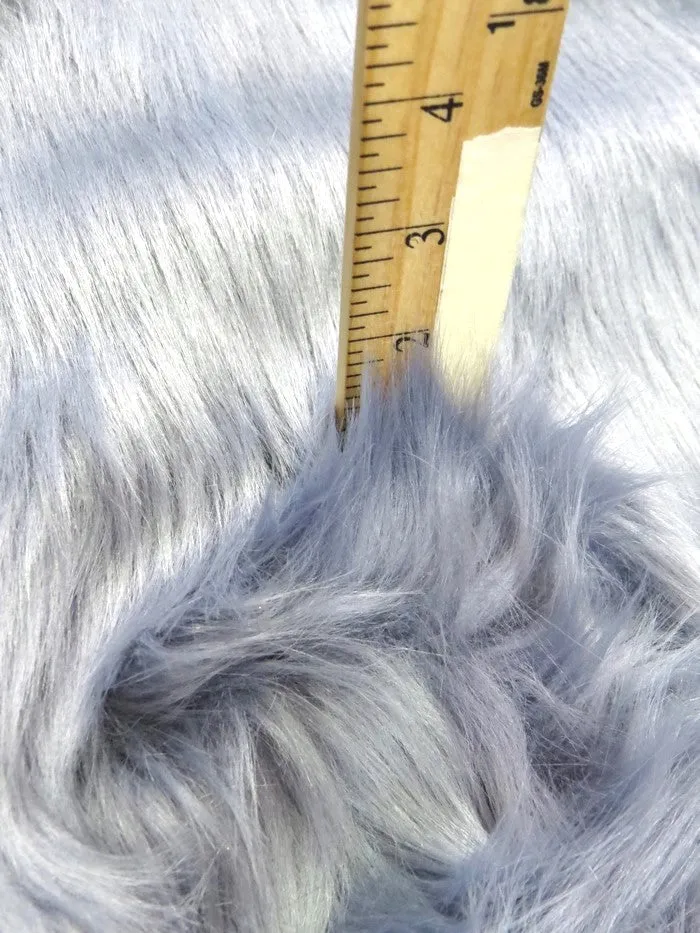 Blush Solid Shaggy Long Pile Faux Fur Fabric / Sold By The Yard