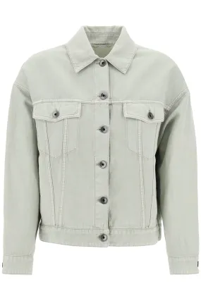 Brunello Cucinelli Cotton And Linen Cover Trucker Jacket