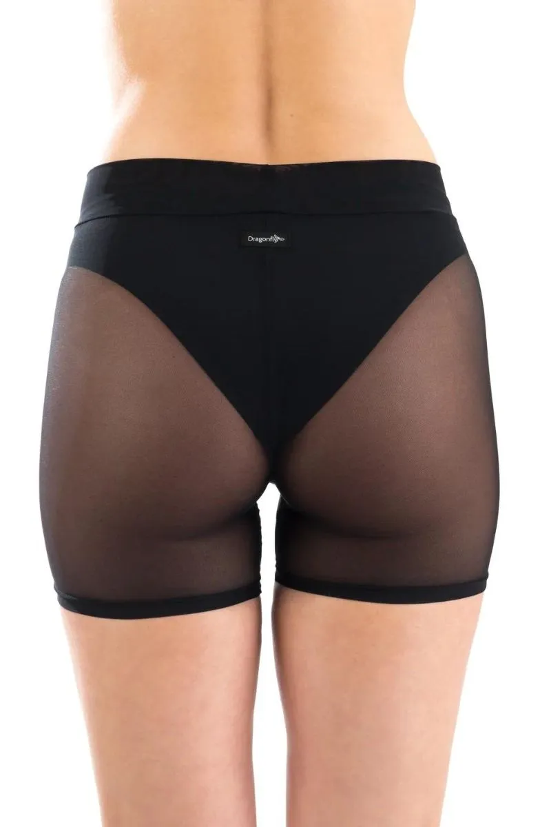 Dragonfly Zoe Shorts - Black Mesh