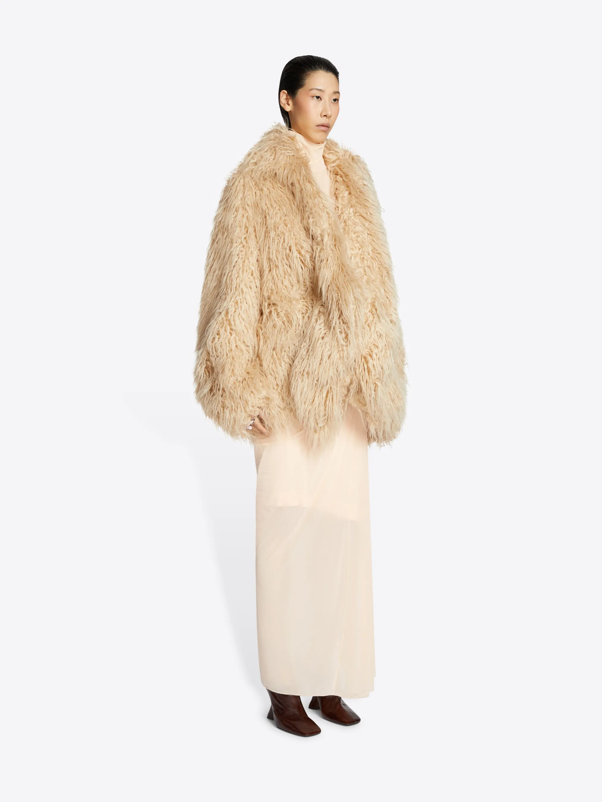 Faux fur jacket