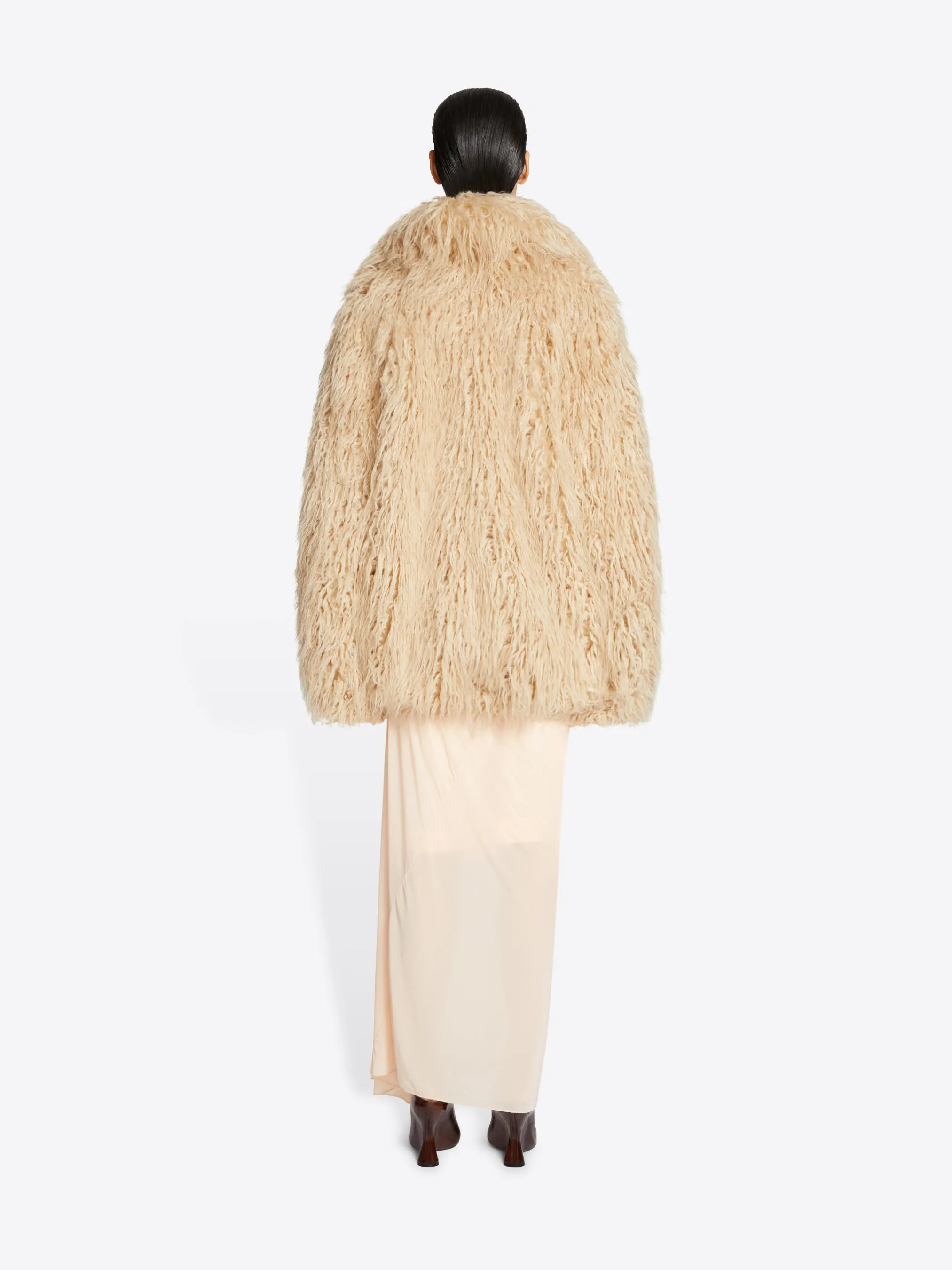 Faux fur jacket