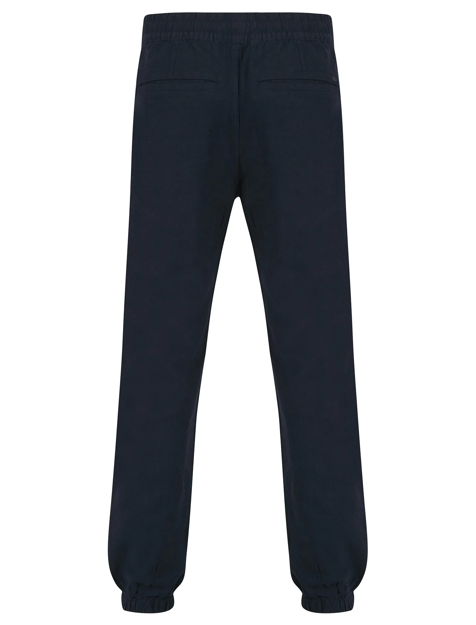 Fira Cotton Linen Comfort Fit Elasticated Waist Trousers in Sky Captain Navy - Tokyo Laundry