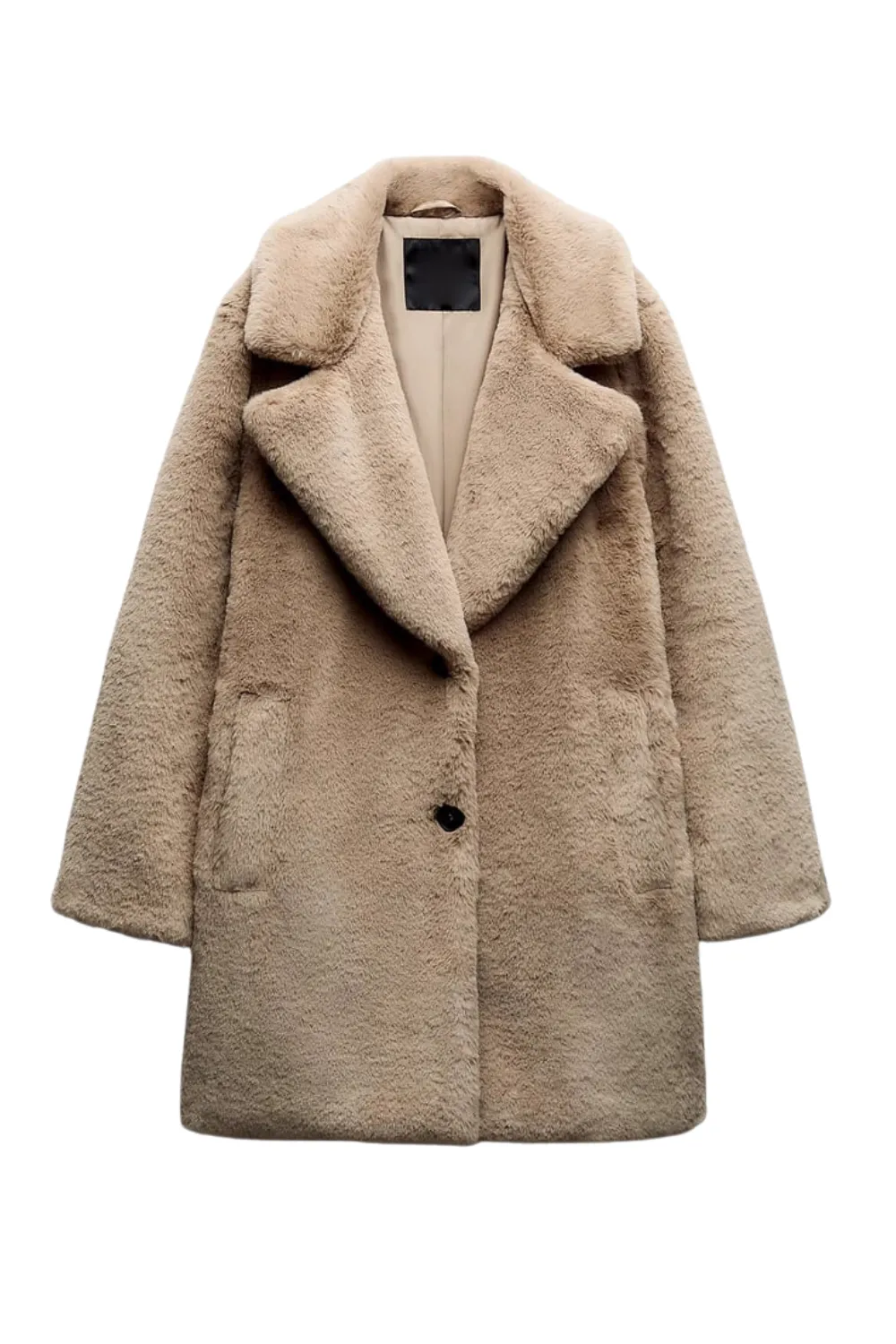 'Francine' Faux Fur Thick Coat (2 Colors)