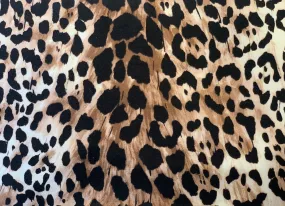 Frisky Leopard Rayon Knit Jersey (Made in Italy)