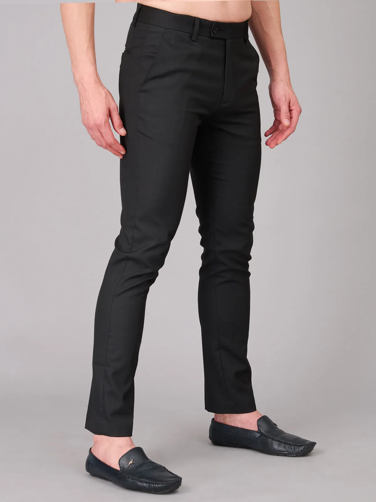 Men Blue Comfort Fit Trouser (GBFRMTR1202)