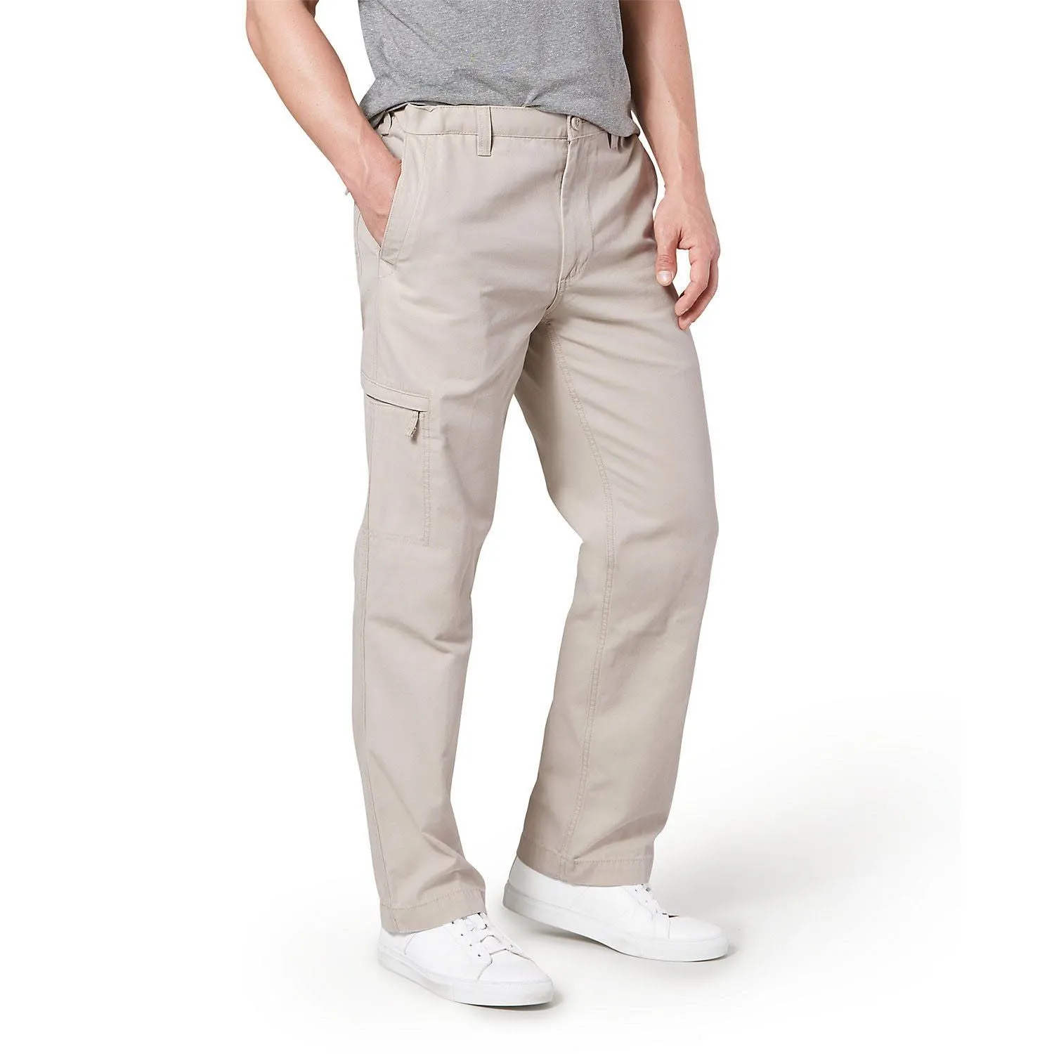 Men's Dockers Comfort Cargo Pants - Regular Fit Flat Front