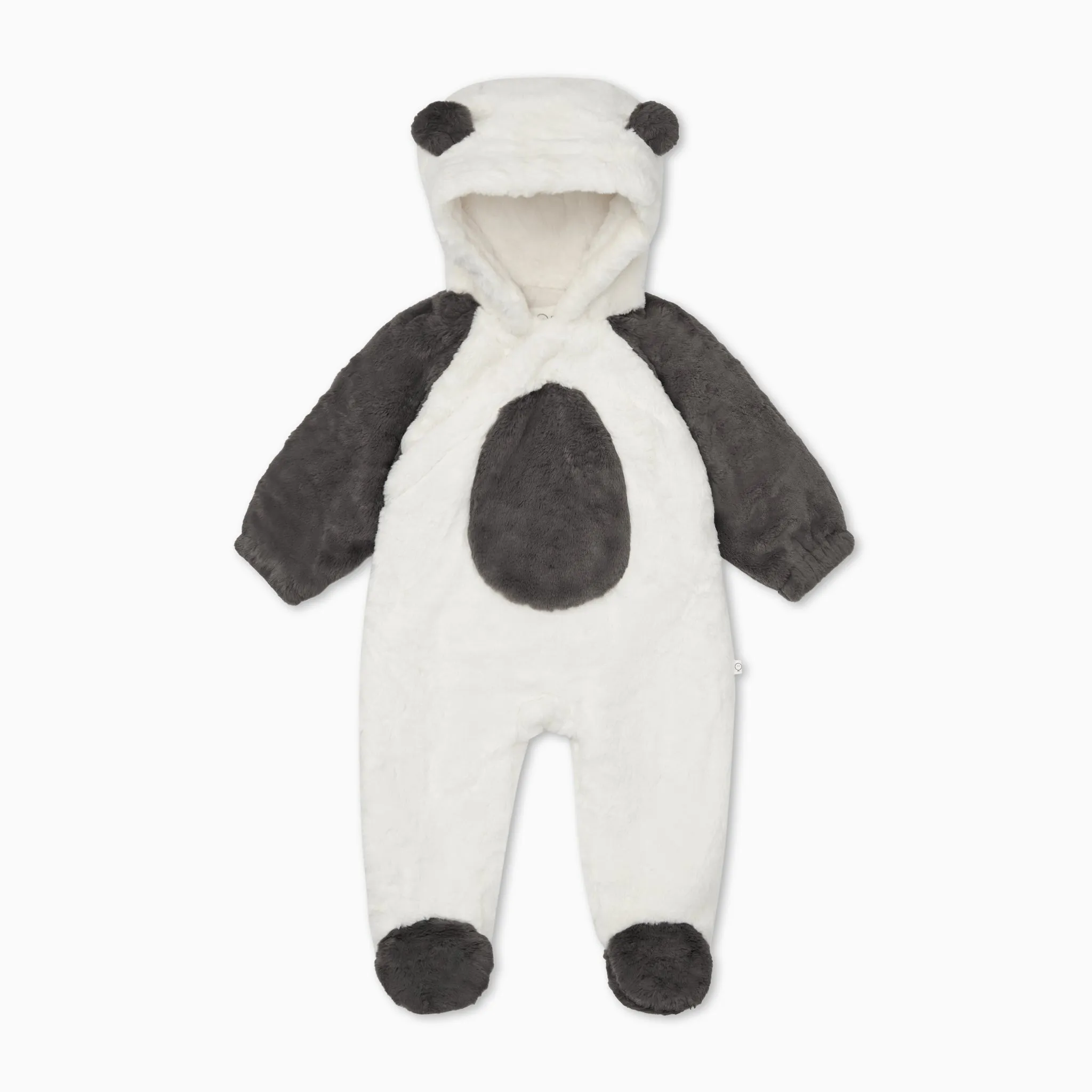 Panda Faux Fur Pramsuit