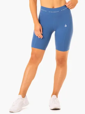 Reflex High Waisted Bike Shorts - Blue