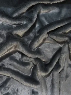 Short Shag Faux Fur Fabric / Charcoal / EcoShag 15 Yard Bolt