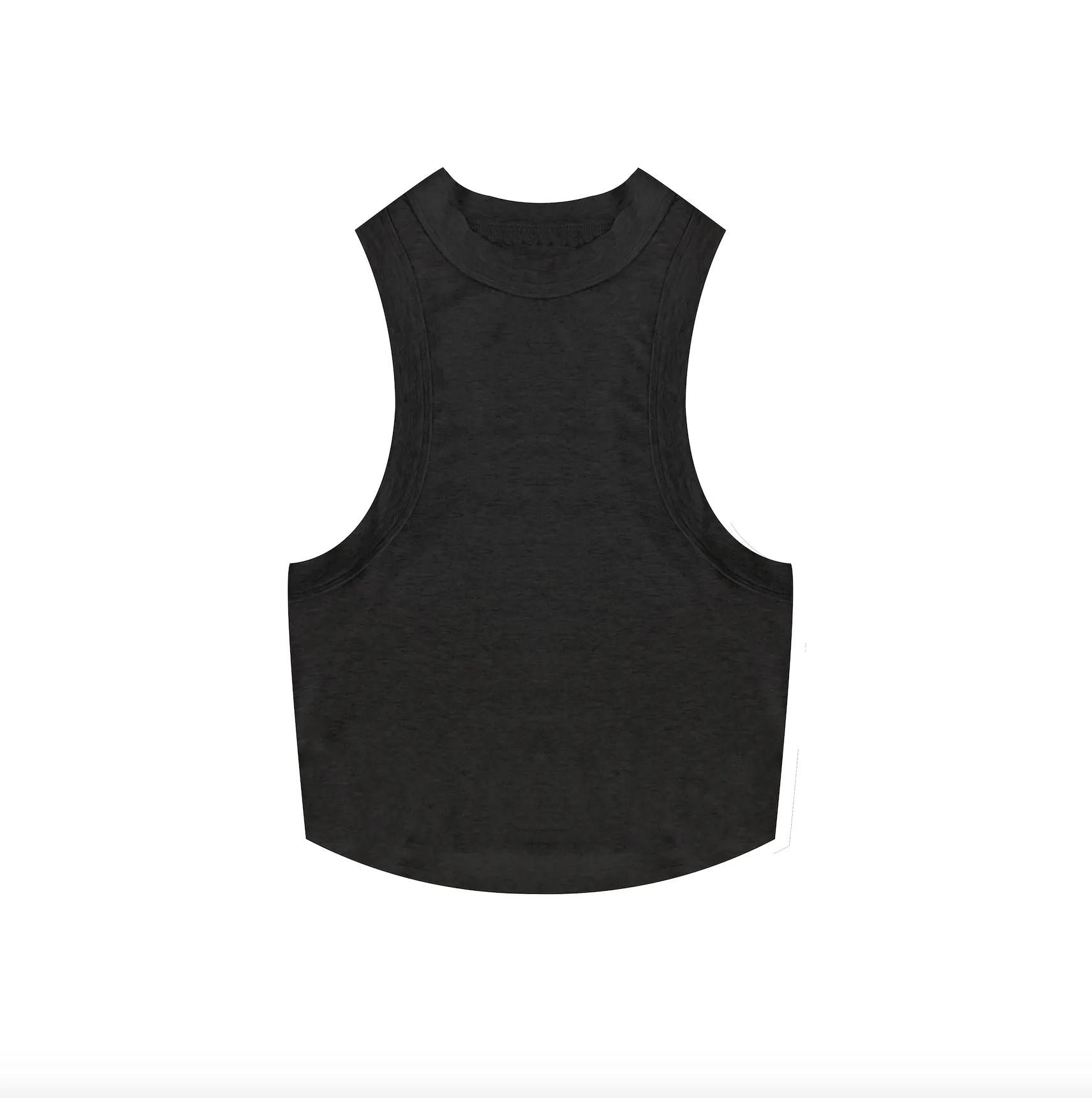 Side Boob Black Tank Crop Top