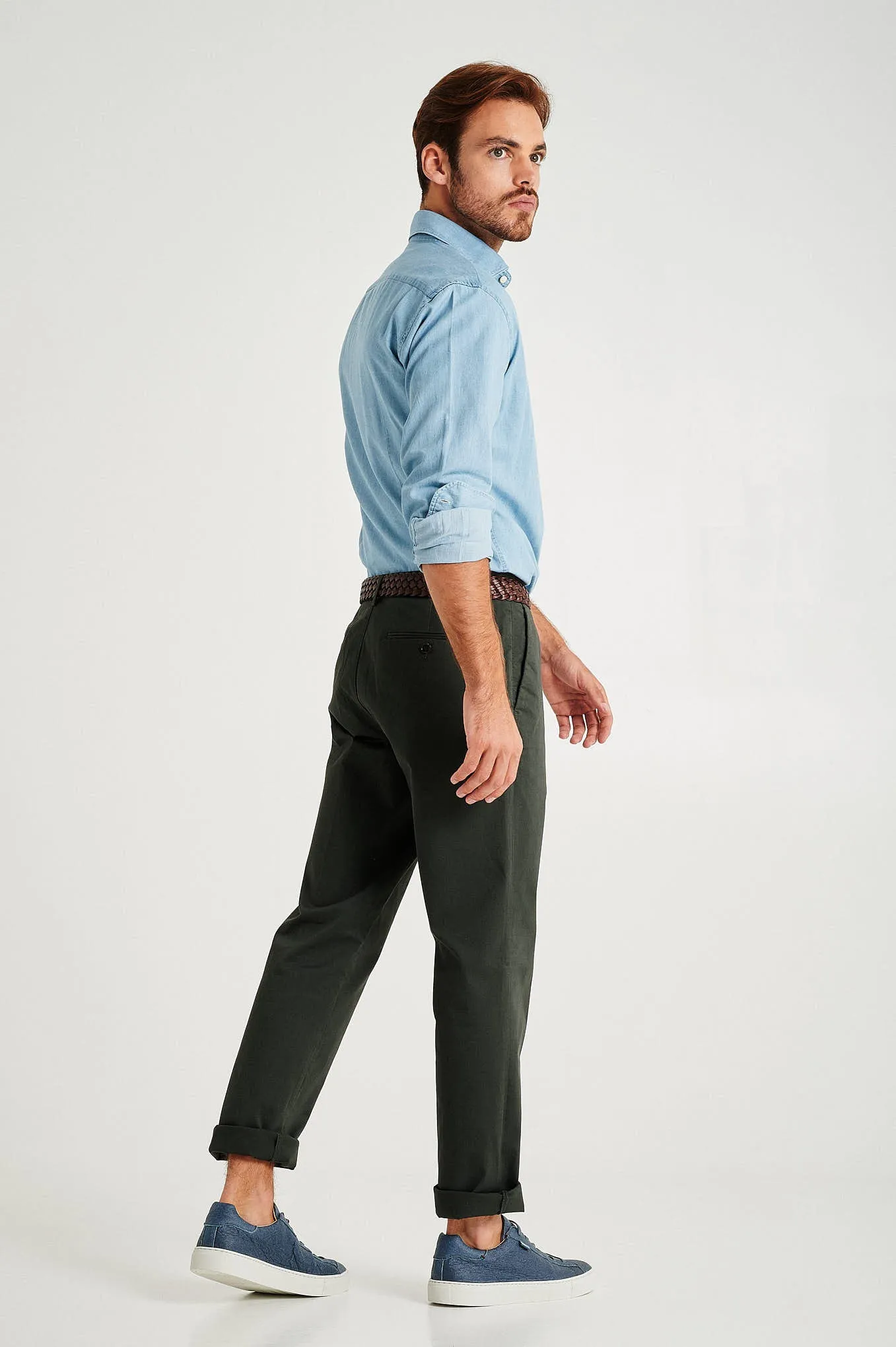 Slim fit comfort stretch basic chino