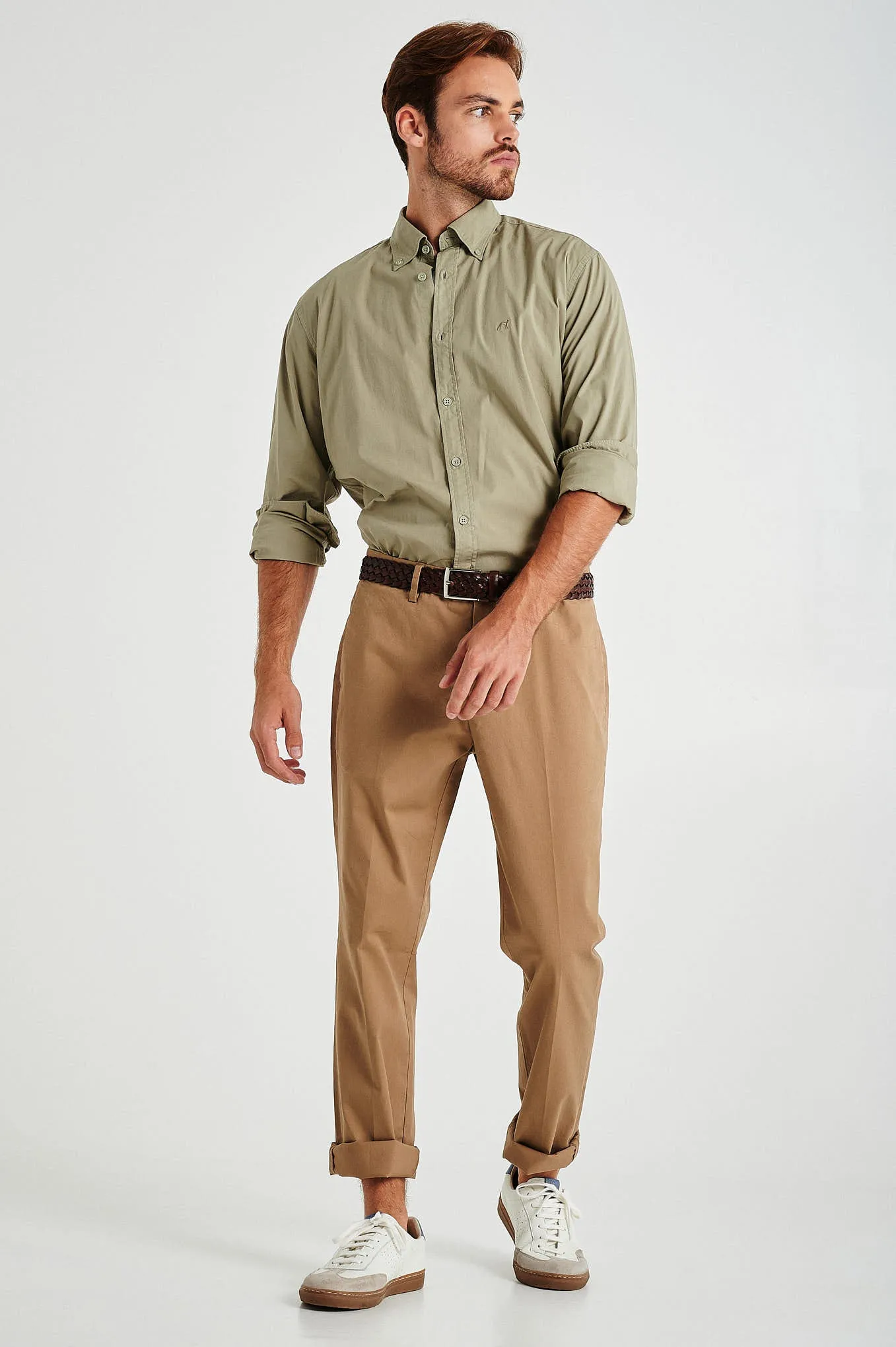 Slim fit comfort stretch basic chino